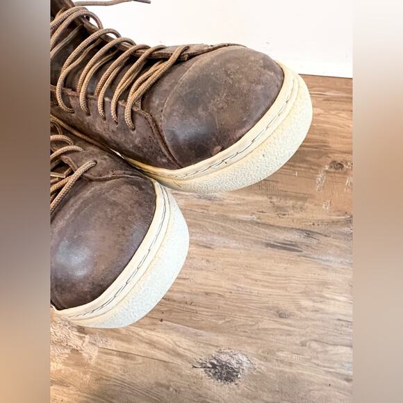 Oliberte NWT Bokoroo lace up sneakers leather shoes fair trade brown soft 40 - Picture 9 of 10